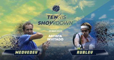 Tennis Showdown presenta duelo entre Andrei Rublev y Daniil Medvedev.