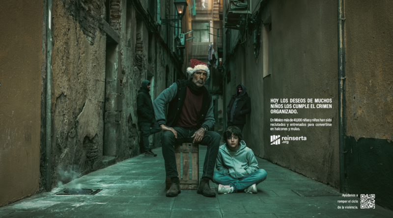 “Bad Santa” La campaña navideña de Reinserta que llama a la acción para proteger a las infancias de la violencia del crimen organizado.