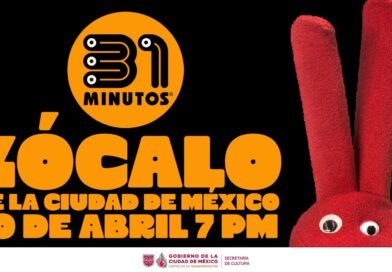 Concierto gratuito de «31 Minutos» en el Zócalo.
