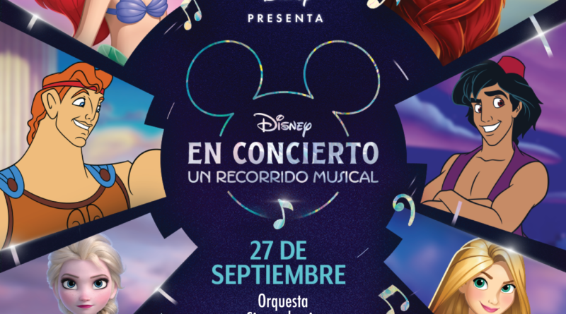 Disney en concierto: un recorrido musical llegará al Auditorio Nacional el próximo 27 de noviembre.